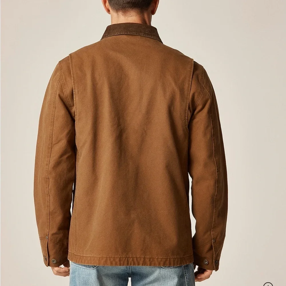 J crew duck brown Wallace & Barnes duck canvas utility jacket